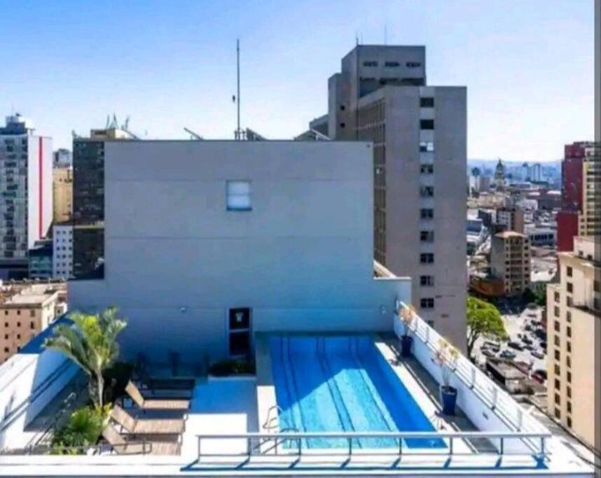 Studio Flex Com Garagem E Piscina No Centro De Sp San Paolo Esterno foto